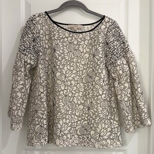LOFT Floral Embroidered Top